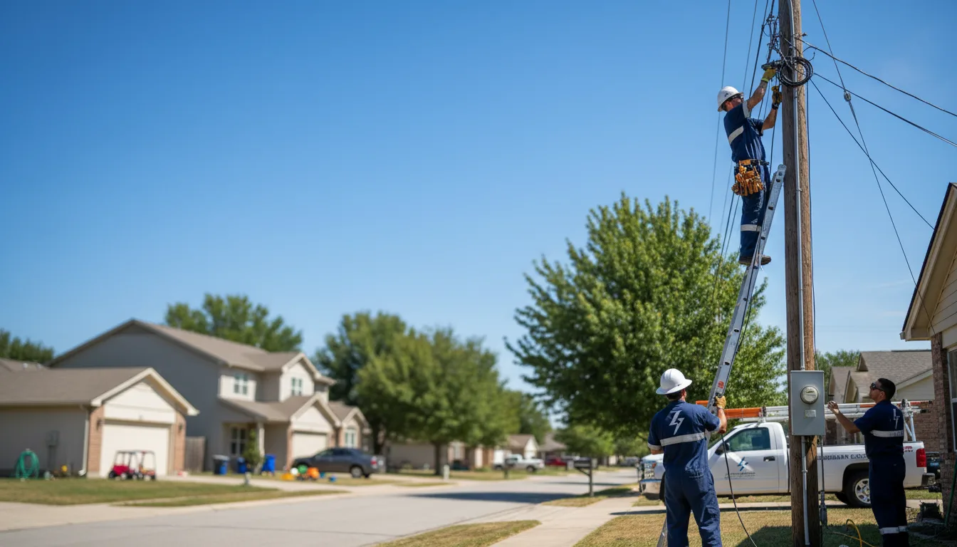 Residential electrician providing installation services in Canyon Lake, TX